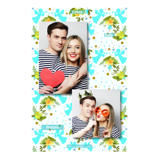 Pierwsza Komunia Święta + Kwiaty, anioły + 307 brak ramki z tekstem Pierwsza Komunia Święta + Kwiaty, anioły + 307 brak ramki z tekstem