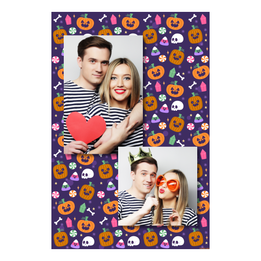 Halloweenowa dynia + kolaż + 307 brak ramki Halloweenowa dynia + kolaż + 307 brak ramki