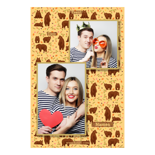 Grizli + niedźwiedzie + 308 złoty z tekstem Grizli + niedźwiedzie + 308 złoty z tekstem