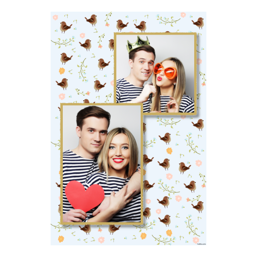 Sparrow Day + flowers + 308 gold Sparrow Day + flowers + 308 gold