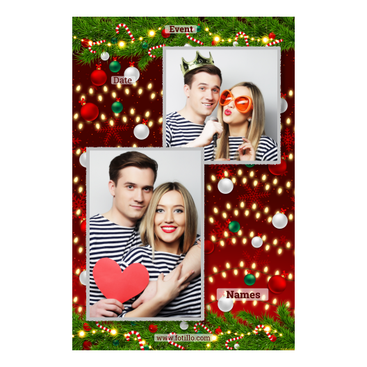 Ozdoby świąteczne + kwiaty i bombki + 308 z tekstem Ozdoby świąteczne + kwiaty i bombki + 308 z tekstem