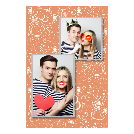 Wedding Photo + hearts + 308 silver Wedding Photo + hearts + 308 silver