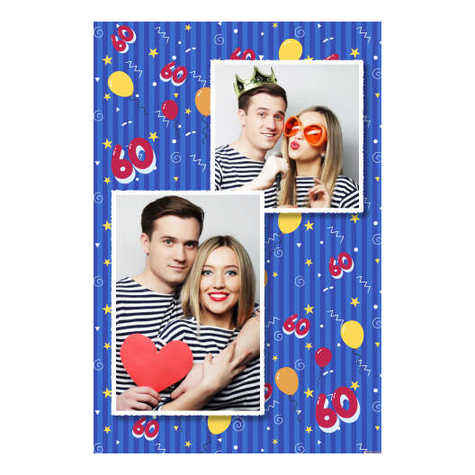 Sześćdziesiątka + balony + 308 biały Sześćdziesiątka + balony + 308 biały