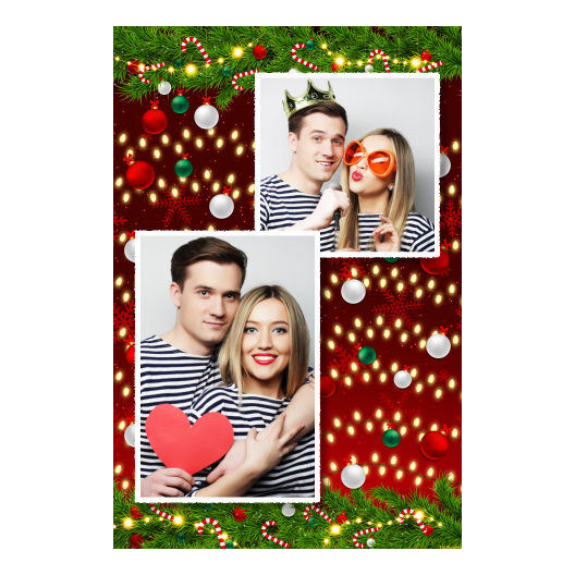 Ozdoby świąteczne + kwiaty i bombki + 308 biały Ozdoby świąteczne + kwiaty i bombki + 308 biały