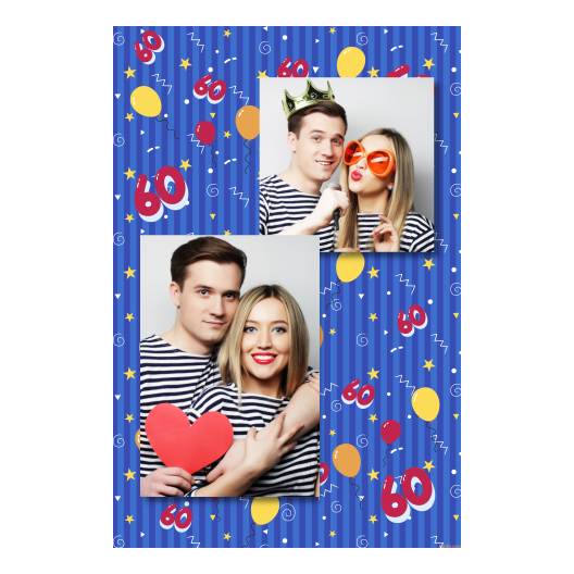 Sześćdziesiątka + balony + 308 brak ramki Sześćdziesiątka + balony + 308 brak ramki