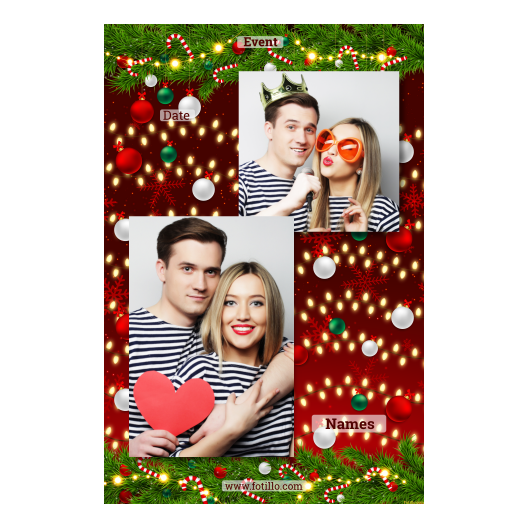 Ozdoby świąteczne + kwiaty i bombki + 308 brak ramki z tekstem Ozdoby świąteczne + kwiaty i bombki + 308 brak ramki z tekstem