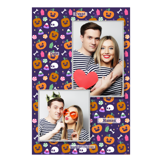 Halloweenowa dynia + kolaż + 309 z tekstem Halloweenowa dynia + kolaż + 309 z tekstem