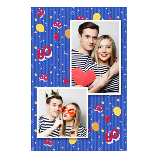 Sześćdziesiątka + balony + 309 biały Sześćdziesiątka + balony + 309 biały