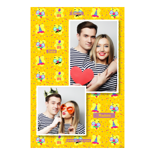 Prima Aprilis + okulary + 309 biały z tekstem Prima Aprilis + okulary + 309 biały z tekstem