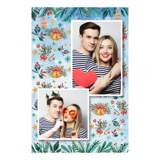 Dzwoneczki świąteczne + dekoracje + 309 biały Dzwoneczki świąteczne + dekoracje + 309 biały