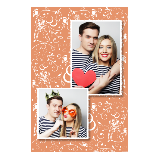 Wedding Photo + hearts + 309 white Wedding Photo + hearts + 309 white