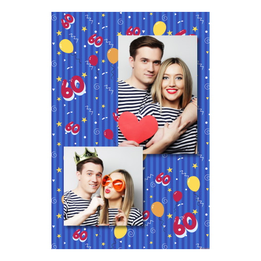 Sześćdziesiątka + balony + 309 brak ramki Sześćdziesiątka + balony + 309 brak ramki