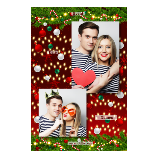 Ozdoby świąteczne + kwiaty i bombki + 309 brak ramki z tekstem Ozdoby świąteczne + kwiaty i bombki + 309 brak ramki z tekstem