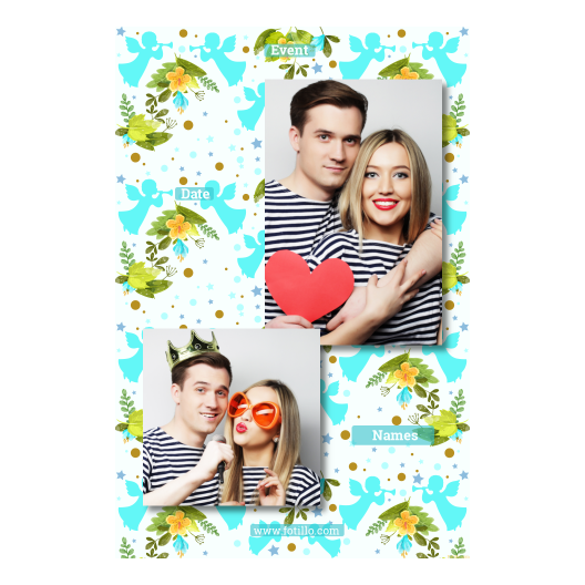 Pierwsza Komunia Święta + Kwiaty, anioły + 309 brak ramki z tekstem Pierwsza Komunia Święta + Kwiaty, anioły + 309 brak ramki z tekstem