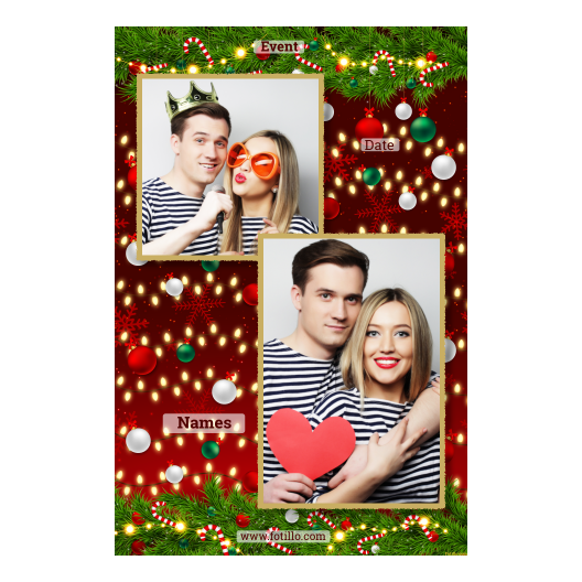 Ozdoby świąteczne + kwiaty i bombki + 310 złoty z tekstem