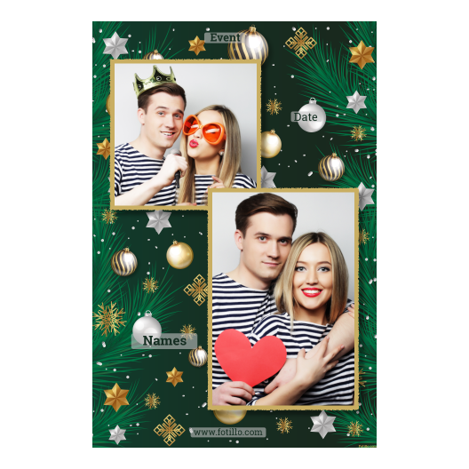 Bożonarodzeniowe gwiazdy + bombki, model 310 złoty z tekstem Bożonarodzeniowe gwiazdy + bombki, model 310 złoty z tekstem