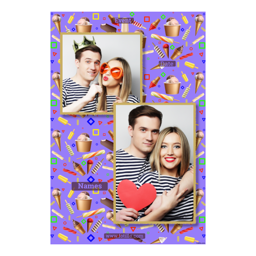 Dzień Lodów + kolaż + 310 złoty z tekstem Dzień Lodów + kolaż + 310 złoty z tekstem