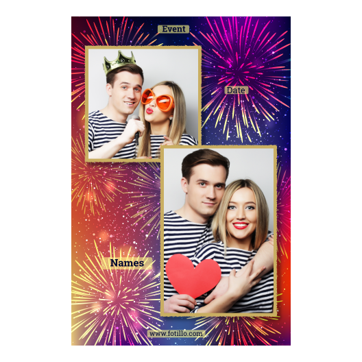 Tło sylwestrowe + fajerwerki + 310 złoty z tekstem Tło sylwestrowe + fajerwerki + 310 złoty z tekstem