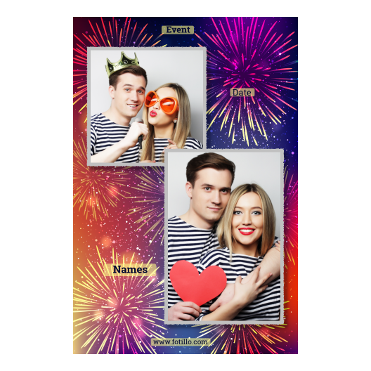 Tło sylwestrowe + fajerwerki + 310 z tekstem Tło sylwestrowe + fajerwerki + 310 z tekstem