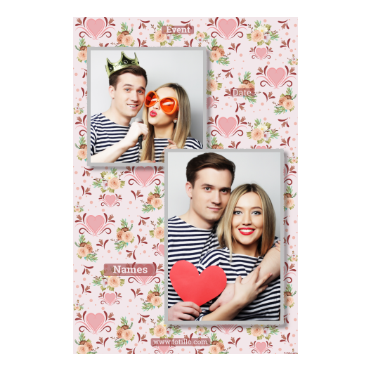 Wesele + kwiaty i serca + 310  z tekstem