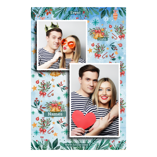 Dzwoneczki świąteczne + dekoracje + 310 biały z tekstem Dzwoneczki świąteczne + dekoracje + 310 biały z tekstem