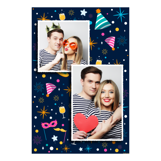 Przyjęcie sylwestrowe + Fajerwerki, gwiazdy + 310 biały Przyjęcie sylwestrowe + Fajerwerki, gwiazdy + 310 biały