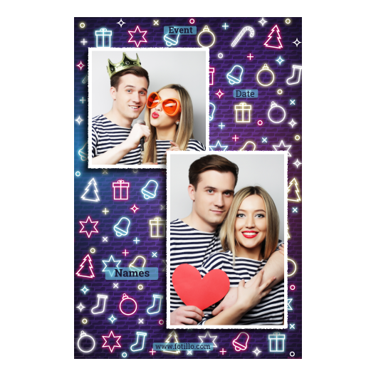 Przyjęcie sylwestrowe + Prezenty, dzwonki, choinka + 310 biały z tekstem Przyjęcie sylwestrowe + Prezenty, dzwonki, choinka + 310 biały z tekstem