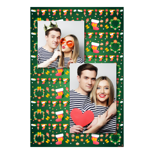 Boże Narodzenie + kwiaty i bombki + 310 brak ramki Boże Narodzenie + kwiaty i bombki + 310 brak ramki