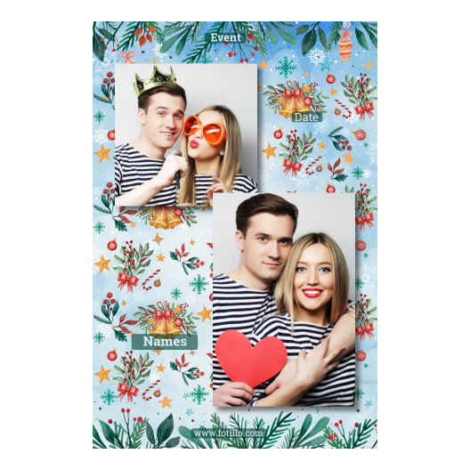 Dzwoneczki świąteczne + dekoracje + 310 brak ramki z tekstem Dzwoneczki świąteczne + dekoracje + 310 brak ramki z tekstem