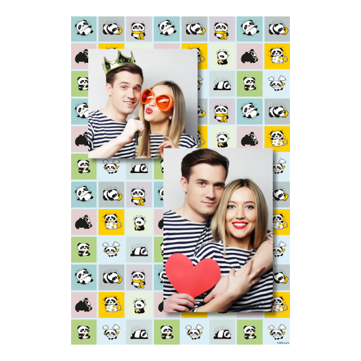 Panda's Day + collage + 310 no frame