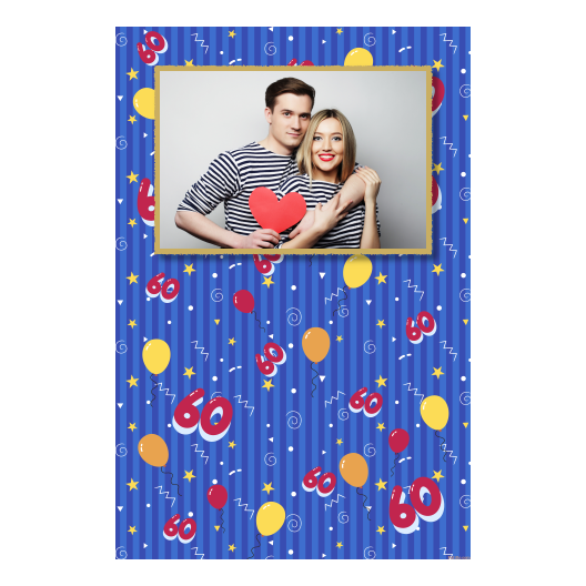 Sześćdziesiątka + balony + 311 złoty Sześćdziesiątka + balony + 311 złoty