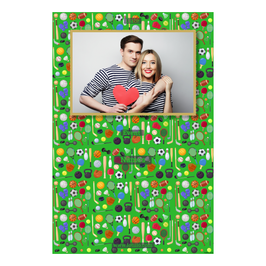 Dzień sportu + wyposażenie + 311 złoty z tekstem Dzień sportu + wyposażenie + 311 złoty z tekstem