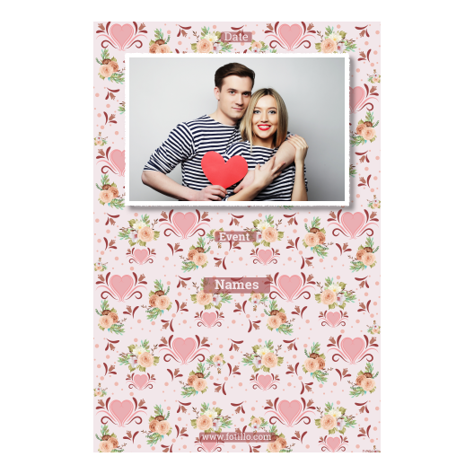 Wesele + kwiaty i serca + 311 biały z tekstem Wesele + kwiaty i serca + 311 biały z tekstem