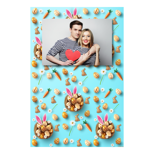 Easter Bunny + easter eggs + 311 no frame