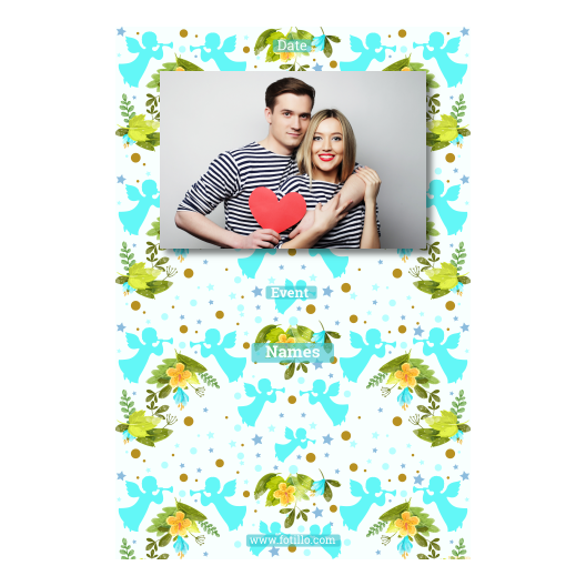 Pierwsza Komunia Święta + Kwiaty, anioły + 311 brak ramki z tekstem Pierwsza Komunia Święta + Kwiaty, anioły + 311 brak ramki z tekstem