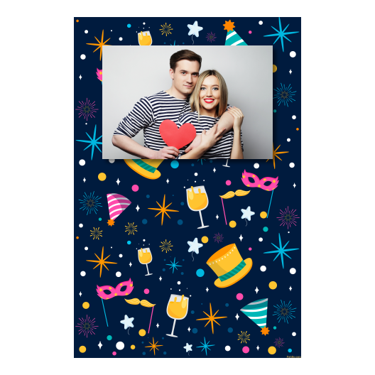 Przyjęcie sylwestrowe + Fajerwerki, gwiazdy + 311 brak ramki Przyjęcie sylwestrowe + Fajerwerki, gwiazdy + 311 brak ramki