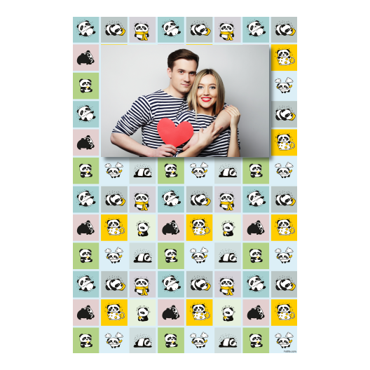 Panda's Day + collage + 311 no frame