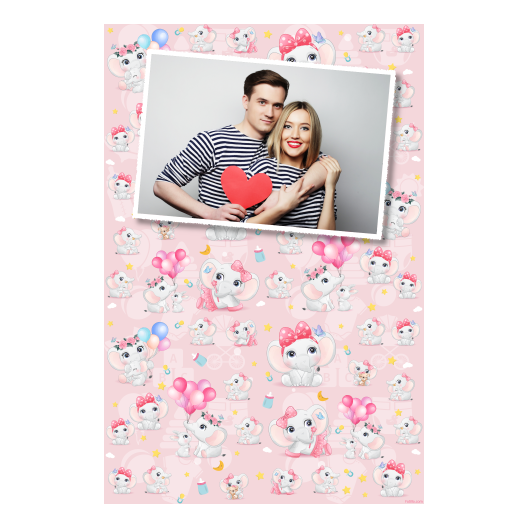 Baby Shower + elephants + 312 white Baby Shower + elephants + 312 white