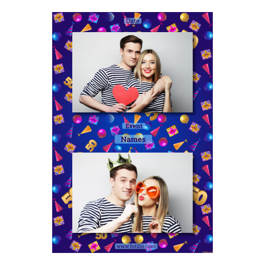 Pięćdziesiątka + balony i prezenty + 313 brak ramki z tekstem Pięćdziesiątka + balony i prezenty + 313 brak ramki z tekstem