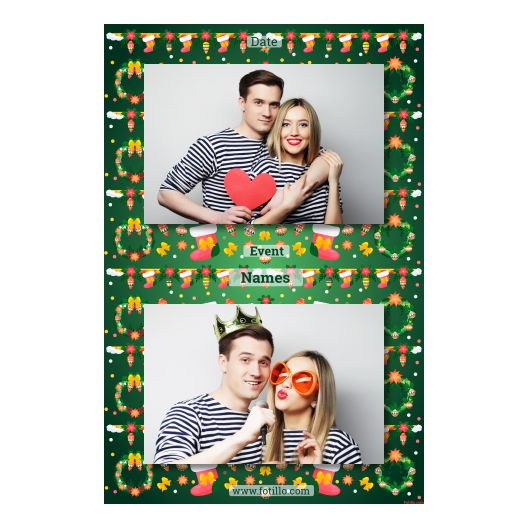 Boże Narodzenie + kwiaty i bombki + 313 brak ramki z tekstem Boże Narodzenie + kwiaty i bombki + 313 brak ramki z tekstem