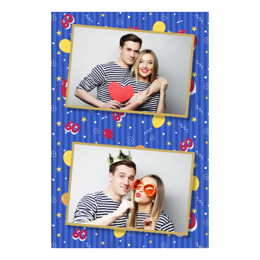 Sześćdziesiątka + balony + 314 złoty Sześćdziesiątka + balony + 314 złoty