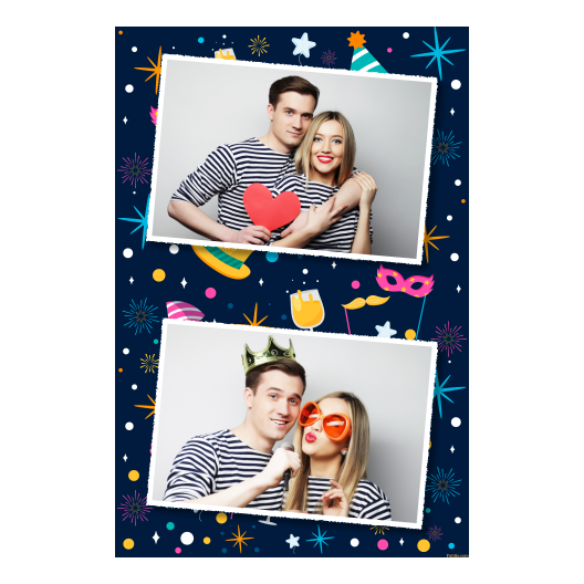 Przyjęcie sylwestrowe + Fajerwerki, gwiazdy + 314 biały Przyjęcie sylwestrowe + Fajerwerki, gwiazdy + 314 biały