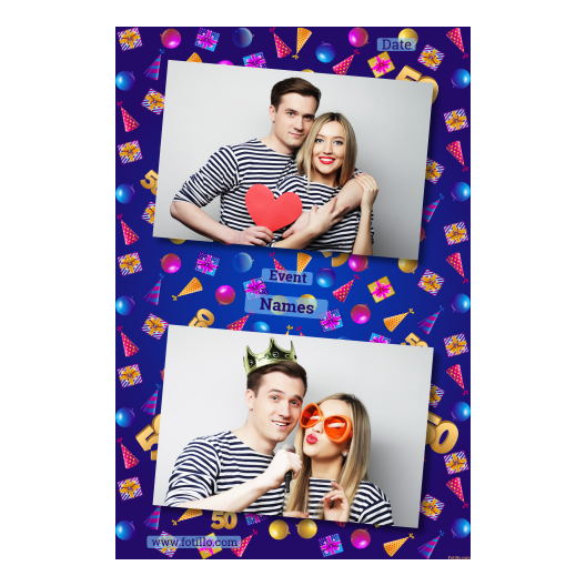 Pięćdziesiątka + balony i prezenty + 314 brak ramki z tekstem Pięćdziesiątka + balony i prezenty + 314 brak ramki z tekstem