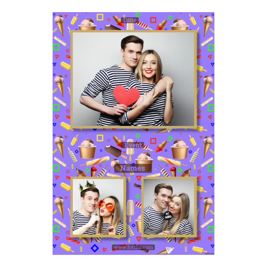 Dzień Lodów + kolaż + 315 złoty z tekstem Dzień Lodów + kolaż + 315 złoty z tekstem