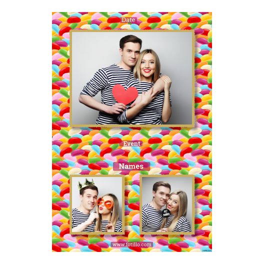 Dzień Żelków + słodycze + 315 złoty z tekstem Dzień Żelków + słodycze + 315 złoty z tekstem