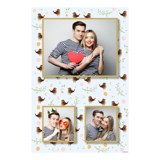 Sparrow Day + flowers + 315 gold Sparrow Day + flowers + 315 gold