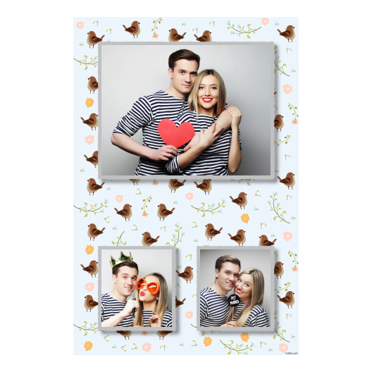 Sparrow Day + flowers + 315 silver Sparrow Day + flowers + 315 silver