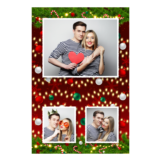 Ozdoby świąteczne + kwiaty i bombki + 315 biały Ozdoby świąteczne + kwiaty i bombki + 315 biały