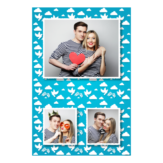 Dzień gołębia + chmury + 315 biały Dzień gołębia + chmury + 315 biały