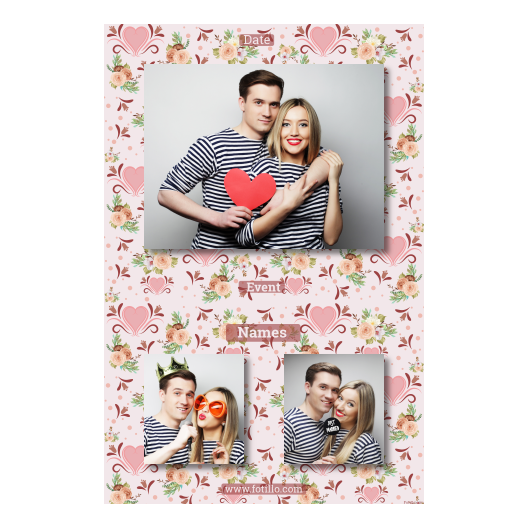 Wesele + kwiaty i serca + 315 brak ramki z tekstem Wesele + kwiaty i serca + 315 brak ramki z tekstem